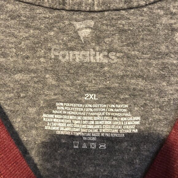 Fanatics NCAA South Carolina Gamecocks 2XL Basketball Gray Ringer Tank Top Shirt - Picture 3 of 6